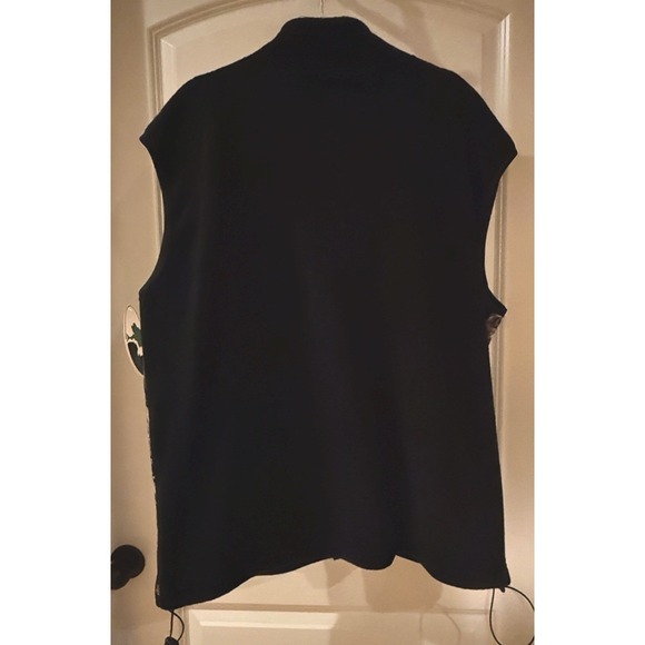 Mossy Oak Performance Fleece Vest 2XL Black Camo Panels Full Zip Hunting NWT - Picture 8 of 8